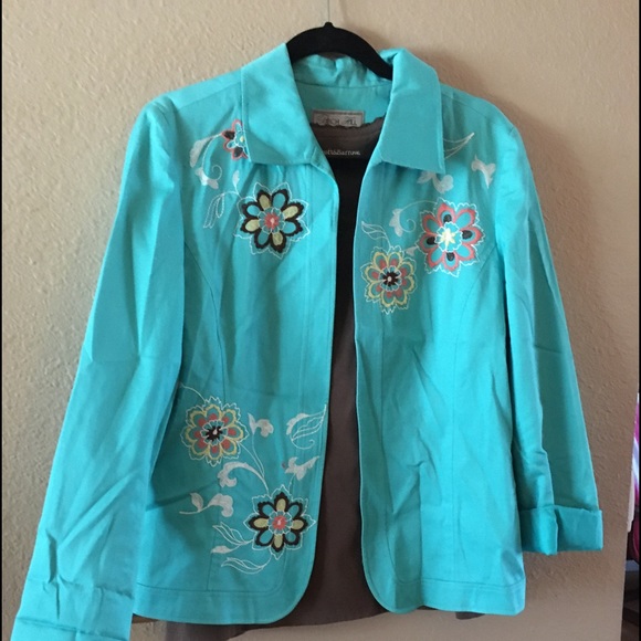 Darling Birch Hill Turquoise cotton Jacket - Picture 1 of 5